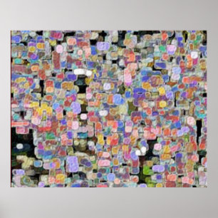 Póster Mármoles florales - grandes