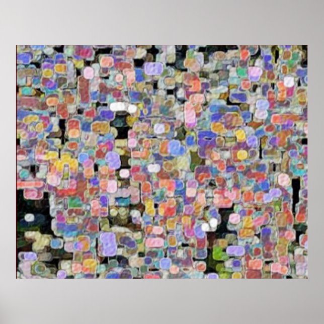 Póster Mármoles florales - grandes (Frente)