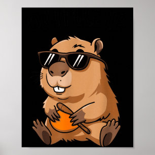 Póster Marmota Divertida Ok Me Subo Solteros 
