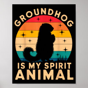 Póster Marmota Es Mi Animal Espiritual Marmota Marmota
