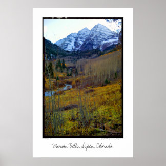 Póster Maroon Bells, Aspen, Colorado