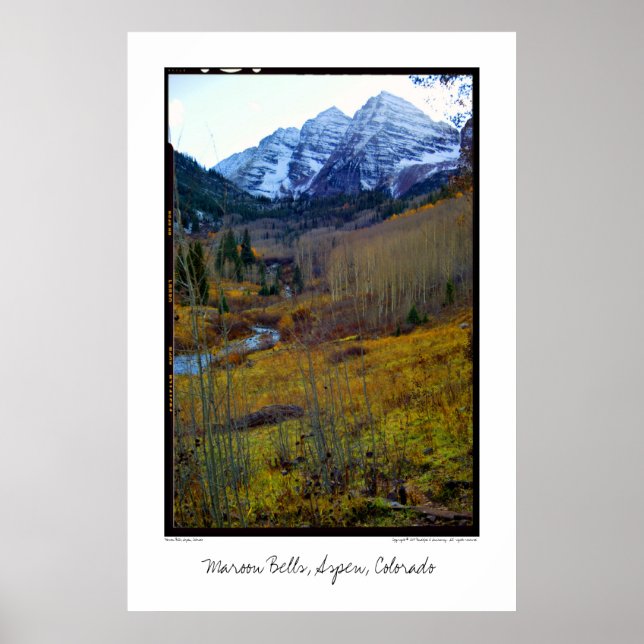 Póster Maroon Bells, Aspen, Colorado (Frente)