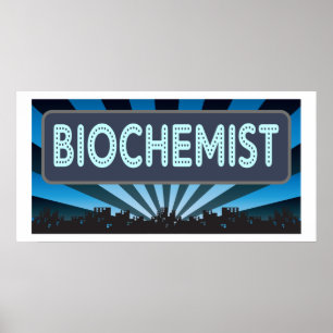 Póster Marquee bioquímico