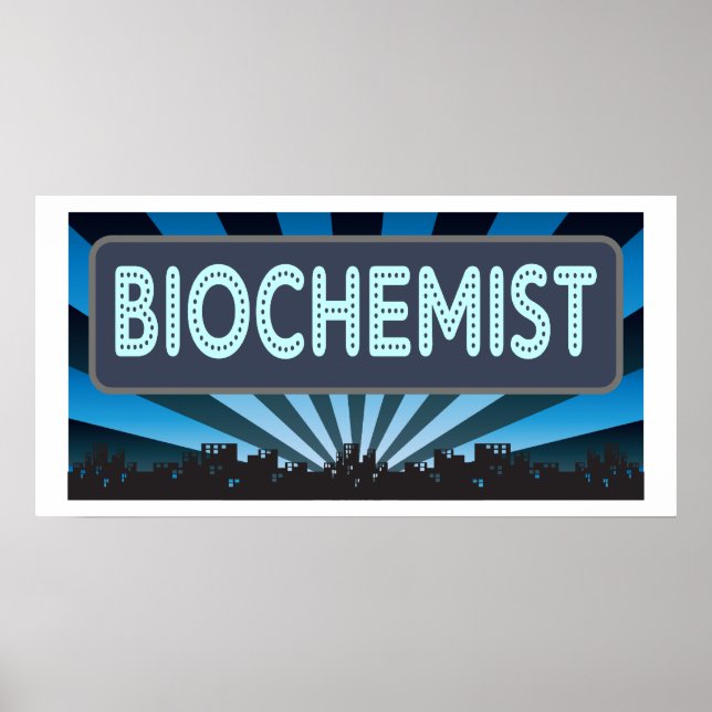 Póster Marquee bioquímico (Frente)
