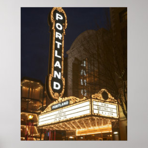 Póster Marquee of Arlene Schnitzer auditorium