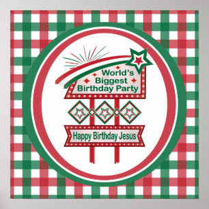 Póster Marquesina del mayor cumpleaños del mundo