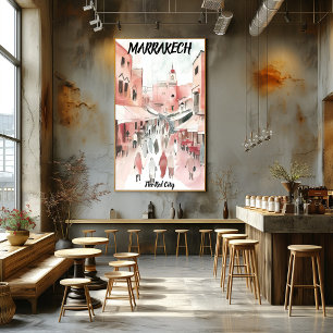 Póster Marrakech: La Ciudad Roja