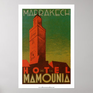 Póster Marrakesh Hotel de la Mamounia