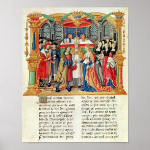 Póster Marriage of Maria of Burgundy and Maximilian I