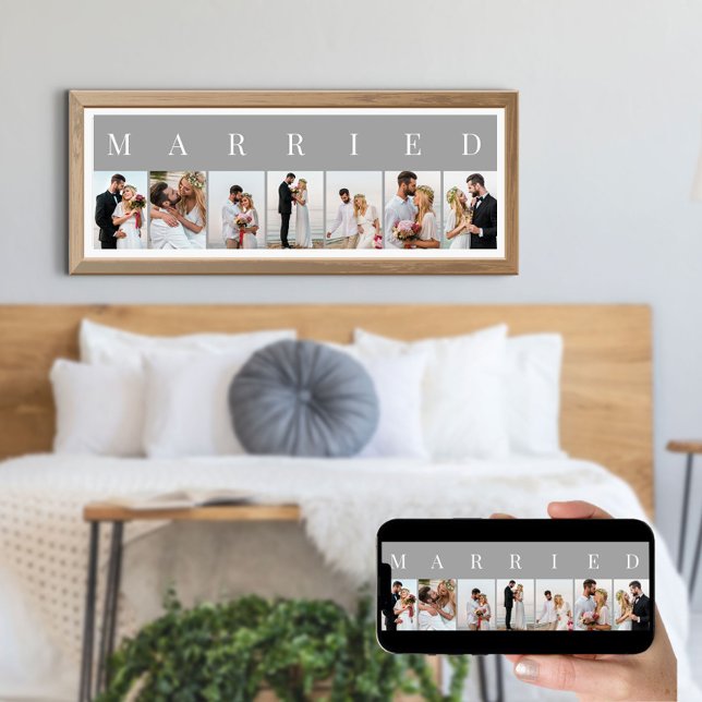 Póster MARRIED 7 Collage de fotos gris y blanco (Subido por el creador)