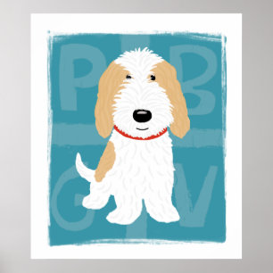 Póster Marrón y Blanco PBGV