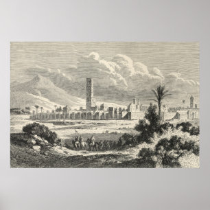 Póster Marruecos: África, años 1860