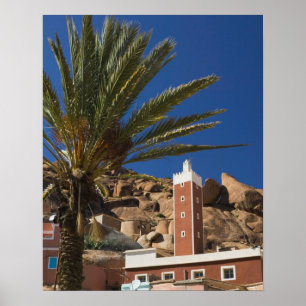 Póster MARRUECOS, Anti Atlas, Área de TAFRAOUTE: ADAI, Re