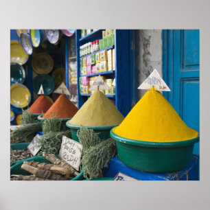 Póster MARRUECOS, Costa Atlántica, ESSAOUIRA: Mercado de