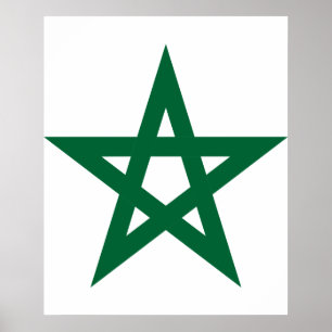 Póster Marruecos Estrella, Marruecos