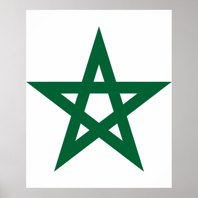Póster Marruecos Estrella, Marruecos (Frente)