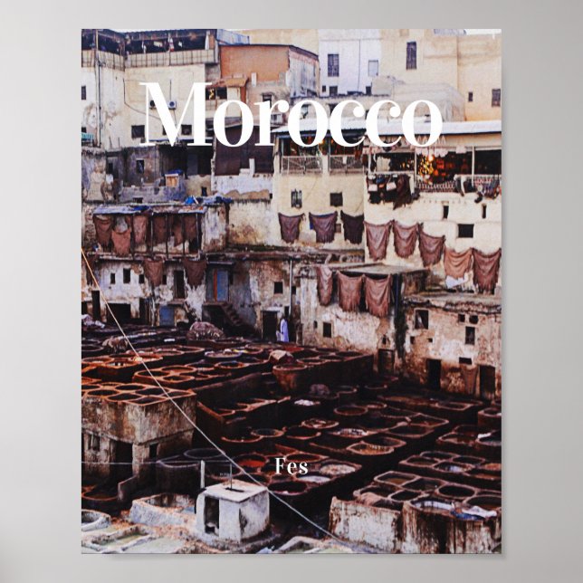 Póster Marruecos | Fez | Viaje a Marruecos | Viaje a Marr (Frente)