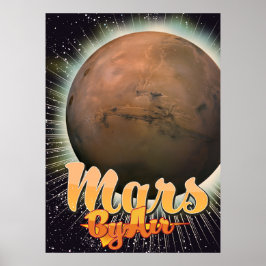 Póster Mars By Air Vintage poster
