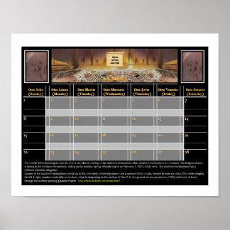 Póster Mars Camping prohibido