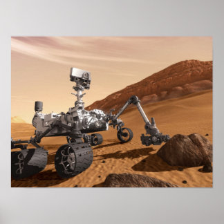 Póster Mars Curiosity Rover