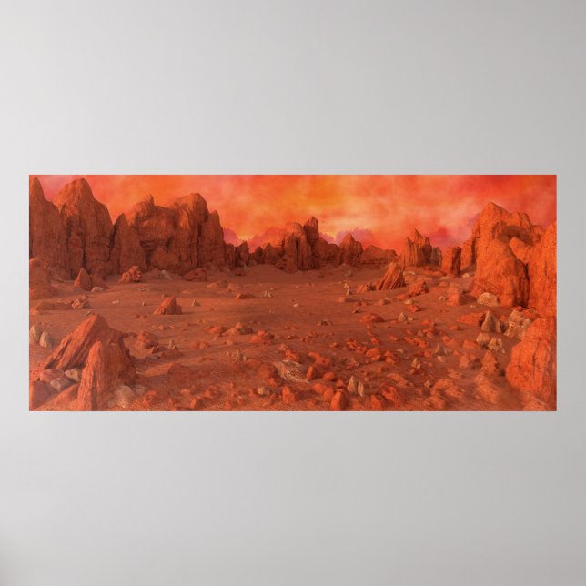 Póster Mars Landscape (Frente)