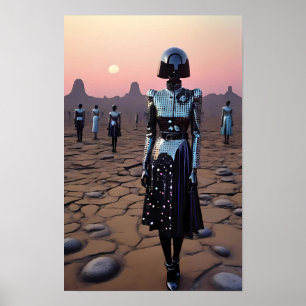 Póster Mars necesita mujeres en el ciborg