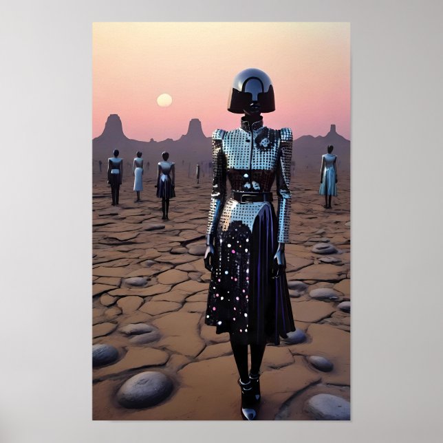 Póster Mars necesita mujeres en el ciborg (Frente)