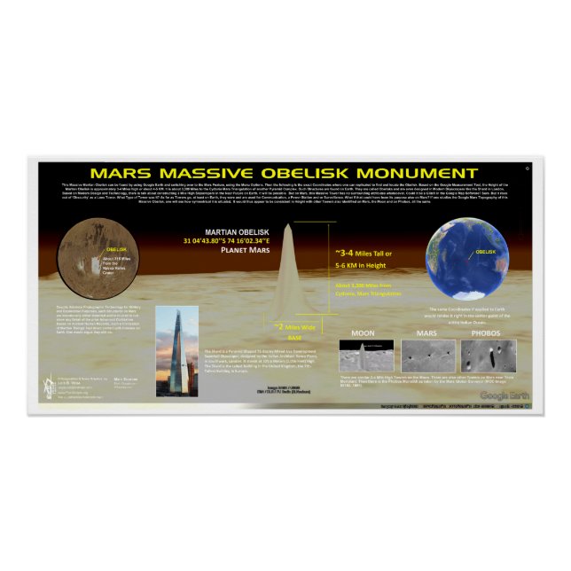 Póster Mars Obelisk (Anverso)