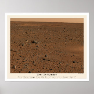 Póster Mars Rover Spirit First Photo 2004