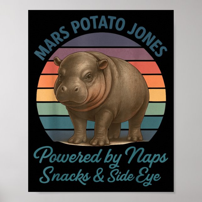 Póster Mars Tato Jones Wered By Naps Snacks Side Eye Retr (Frente)