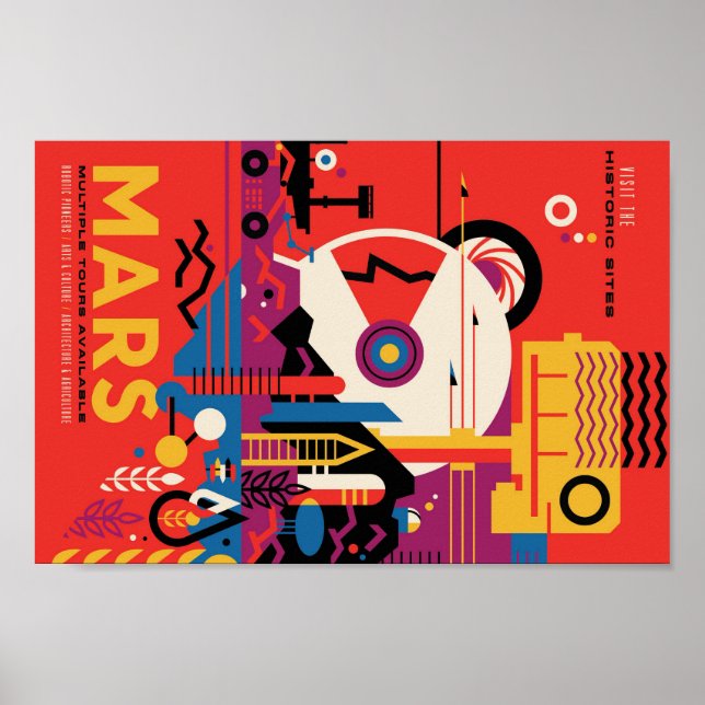 Póster Mars Travel Poster (Frente)