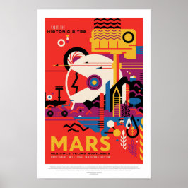 Póster Mars | Visiones del futuro de la NASA