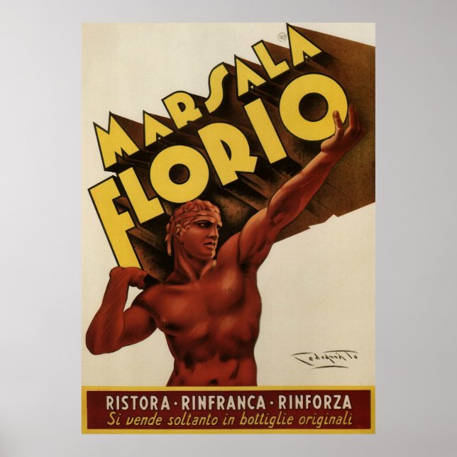 Póster Marsala Florio Italia (Frente)