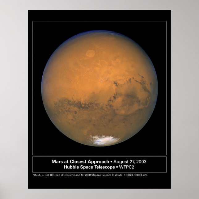 Póster MarsAtClosestApproach-2003-22b (Frente)