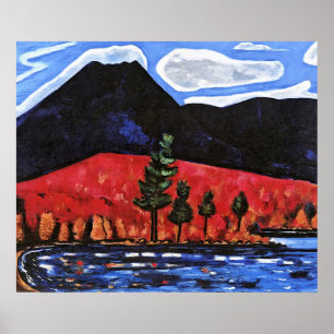 Póster Marsden Hartley - Monte Katahdin, Maine,