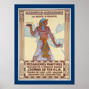 Póster Marsella - Alexandrie ~ La Route D'Egypte