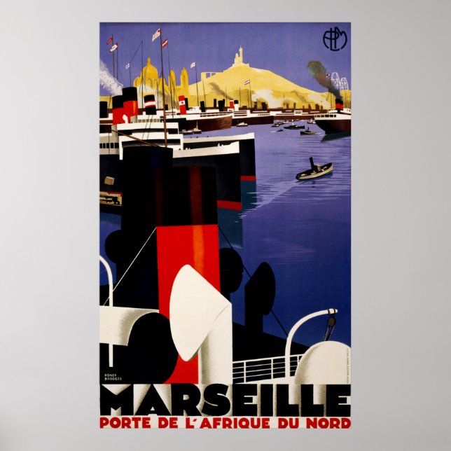 Póster Marsella, porte de l'Afrique du nord (Frente)