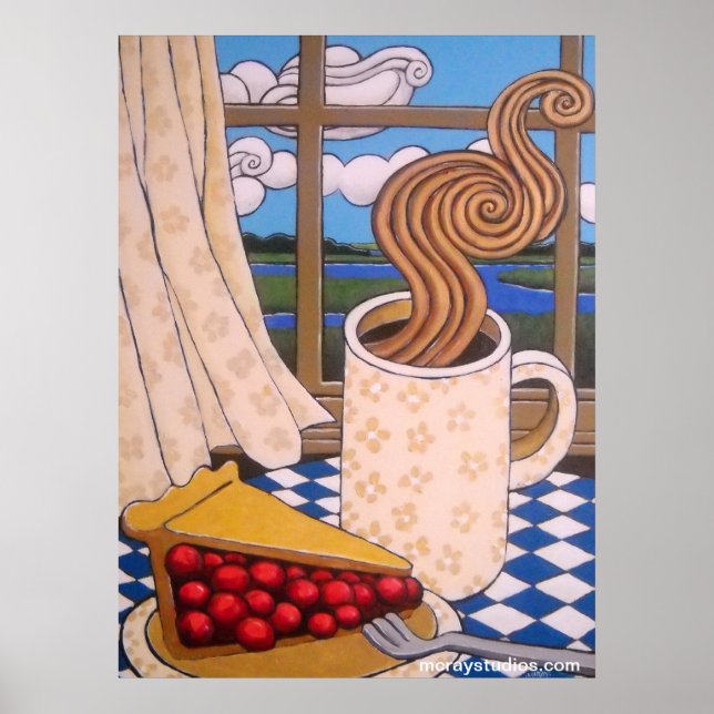 Póster "Marsh & Clouds" (Frente)