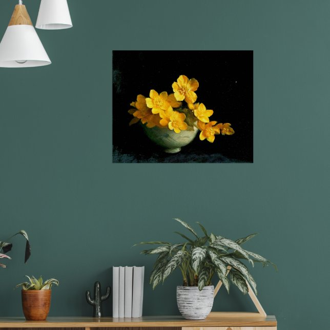 Póster Marsh Marigolds, pintura de vida (Salón 1)