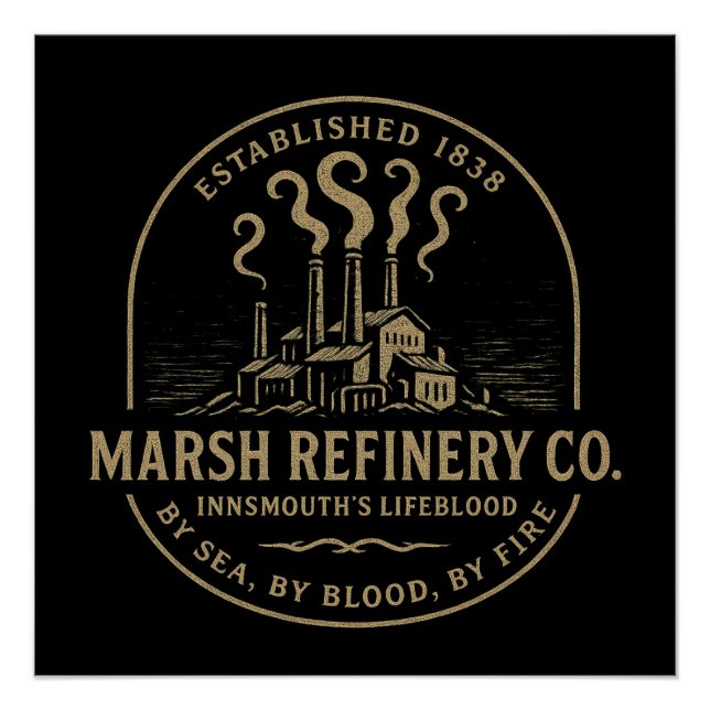 Póster Marsh Refinery Co. - La sangre de Innsmouth (Anverso)