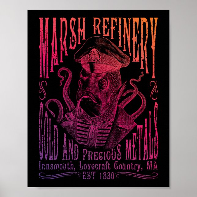 Póster Marsh Refining Company Innsmouth Lovecraft (Frente)