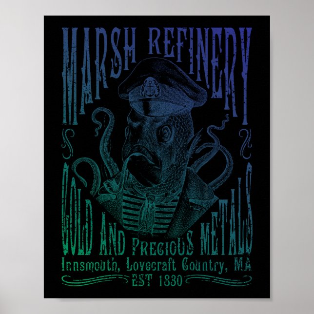 Póster Marsh Refining Company Innsmouth Lovecraft (Frente)