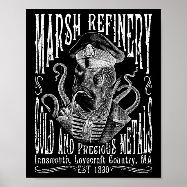 Póster Marsh Refining Company Innsmouth Lovecraft (Frente)