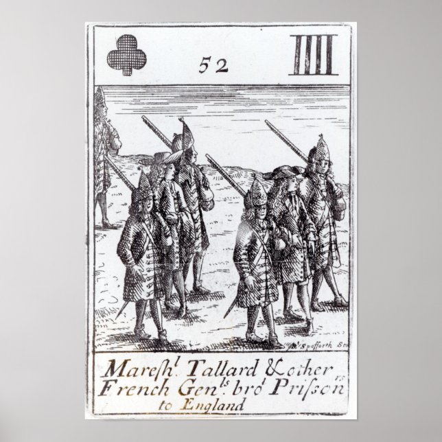 Póster Marshal Tallard y otros generales franceses (Frente)