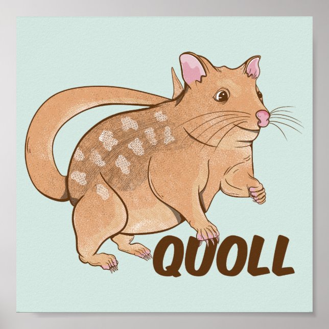 Póster Marsupial australiano Quoll (Frente)