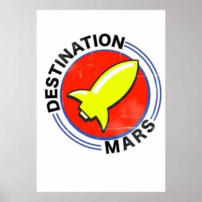Póster Marte de destino (Frente)