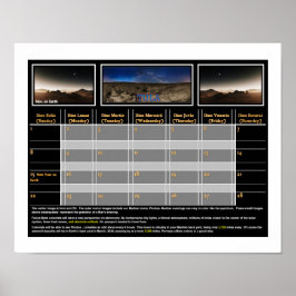 Póster Marte Nights On Display