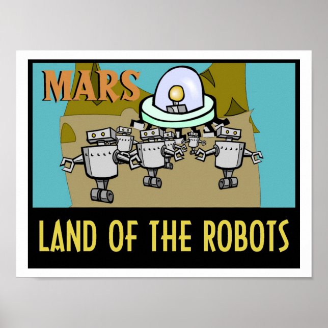PÓSTER MARTE - TIERRA DEL POSTER ROBOTS (Frente)