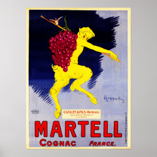 Póster MARTELL COGNAC Francia Art Deco Leonetto Cappiello