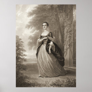 Póster Martha joven Washington 1863